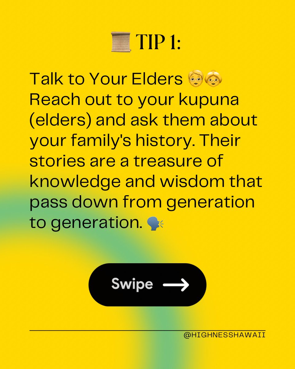 highnesshawaii's tweet photo. Part 1: WHO here has done any of these? I’ve done them all, and it was my first step to discovering who I was and where my family came from 💪🏾 I’m so thankful to still have my great grandmother still alive today to share these stories with me ❤️ https://t.co/wWHwMD3Cgo