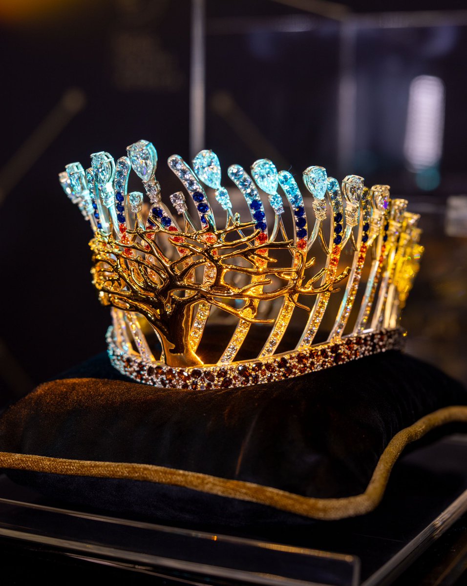 Official_MissSA's tweet photo. A closer look at our new crown Mowana “The tree of life” 👑

@nungudiamonds 

#MissSA2023 #CrownReveal #mowana https://t.co/u5RNkCIBKd