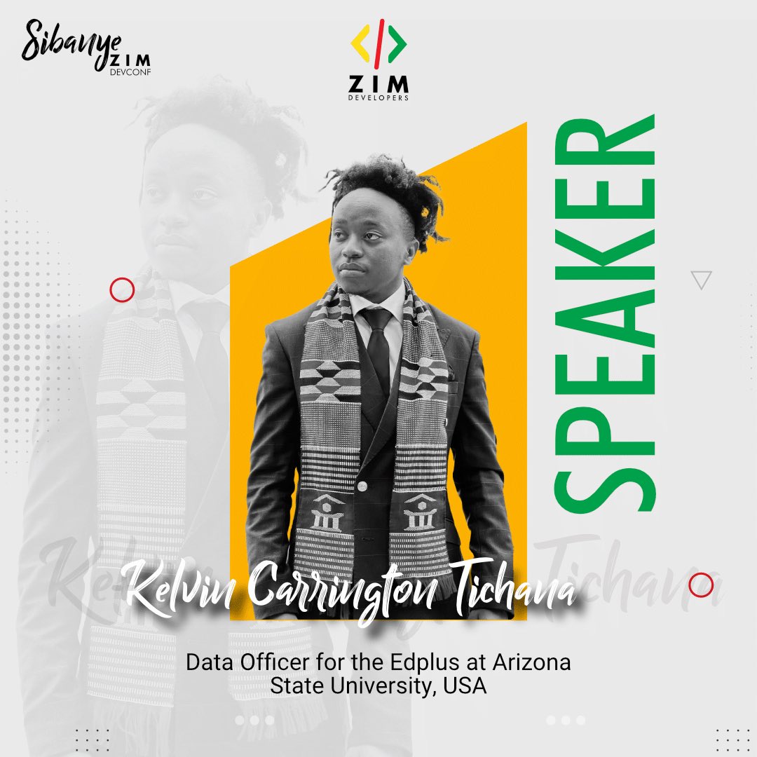 ZimDevelopers's tweet photo. We are happy to announce one of our esteemed speakers for this upcoming #SibanyeZimDevFest23 @TichanaK 
🔥💫🥳

Visit our Official YT channel to learn more about his topic: https://t.co/NHWp8BKVIp https://t.co/OhVlgRm38r