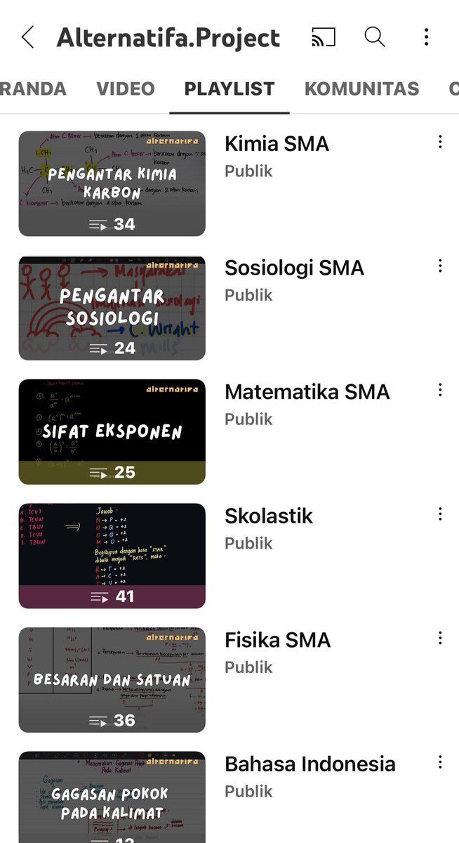 Kata gue sih ketimbang ngeluarin uang ratusan ribu untuk video belajar, mending akses GRATIS di Youtube Alternatifa.

Tahun ini project animasi untuk video pembelajaran kita mulai dan itu dijamin akses GRATIS!

#merangkaimimpibesar