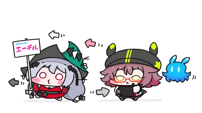 今日はディピカちゃんと 濁心ちゃん #アークナイツ #明日方舟 #Arknights