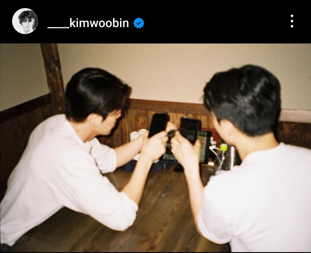 dyonigiri's tweet photo. Kim Woobin insta update with #KYUNGSOO 😍 and the caption "One day in May" https://t.co/UHN0KOloQ2