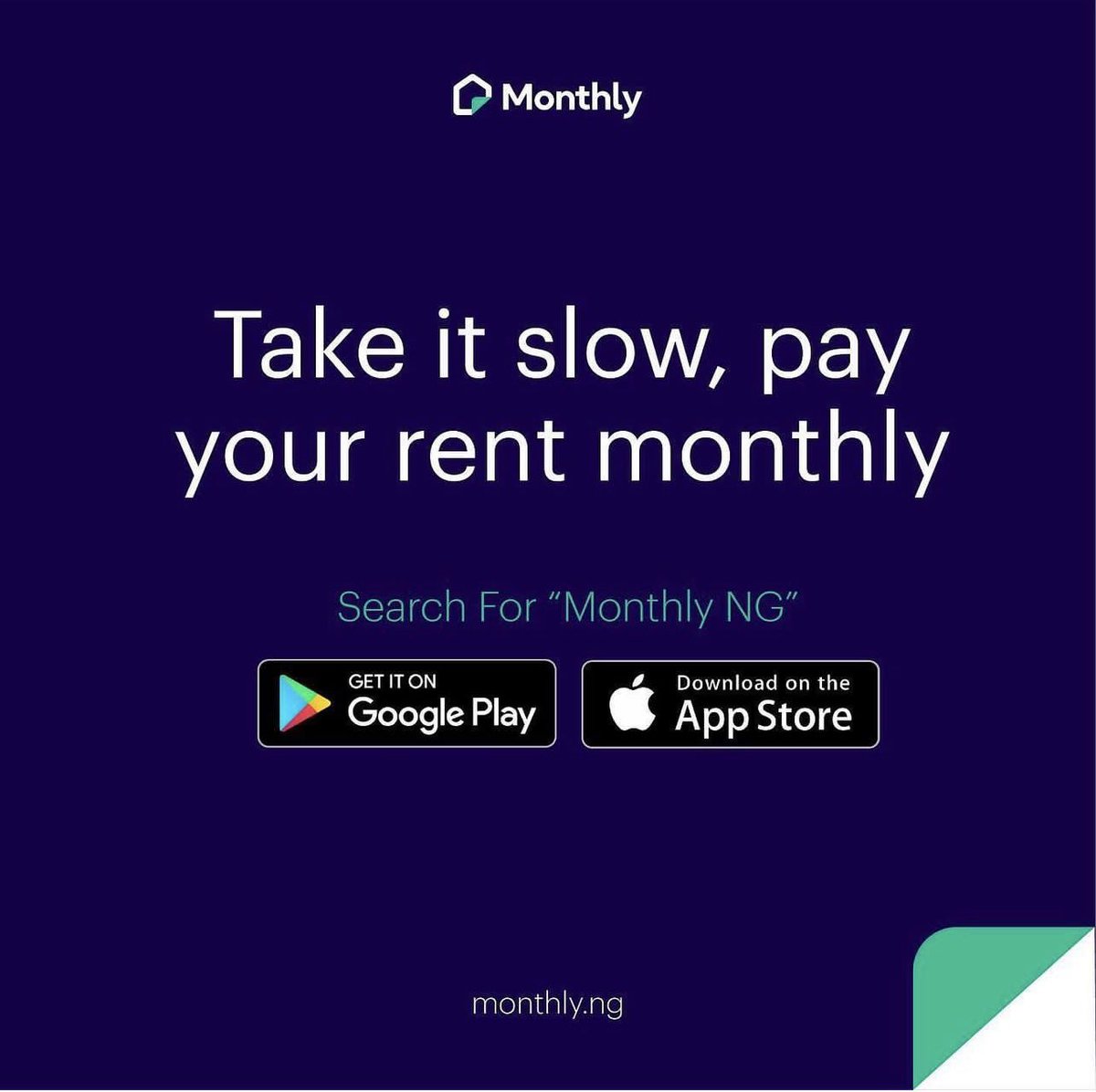 MonthlyFinance's tweet photo. Soft life is paying your rent with MonthlyNG ✨

Need help paying your rent? Download our app "MonthlyNG" available on both AppStore and Google Play to apply for our rental loan. Get up to 5million Naira loan approved within 24 hours https://t.co/8c8so4oo92