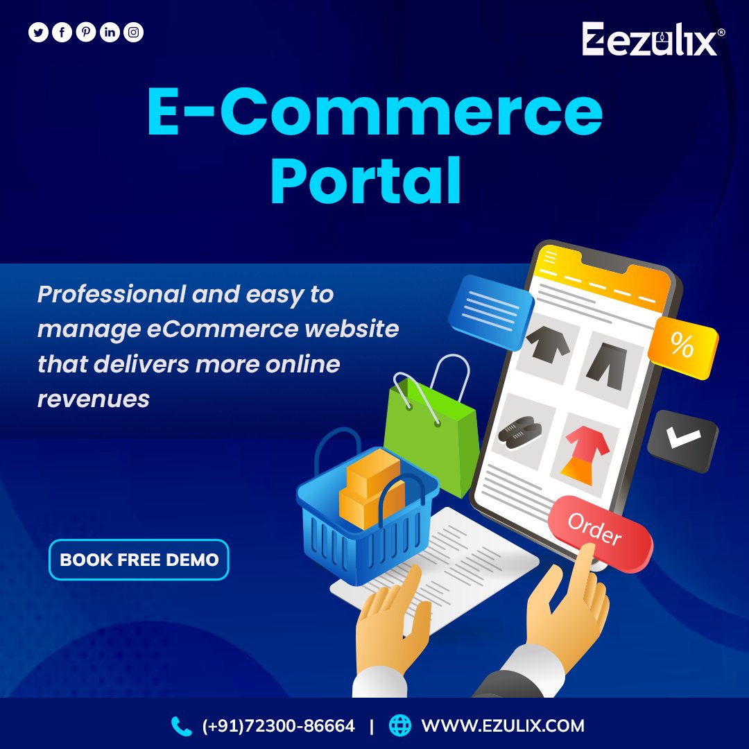 Ezulix_Software's tweet photo. Discover a world of endless shopping possibilities at our E-Commerce portal. 📷 Browse, click, and shop your way to happiness with just a few taps.
Call Now at +91 72300 86664
For More Details:- https://t.co/ZTNzLuu7EO
#ShopSmart #ECommerceFinds #OnlineShoppingJoy #ecommerce https://t.co/93XNR2ajzo