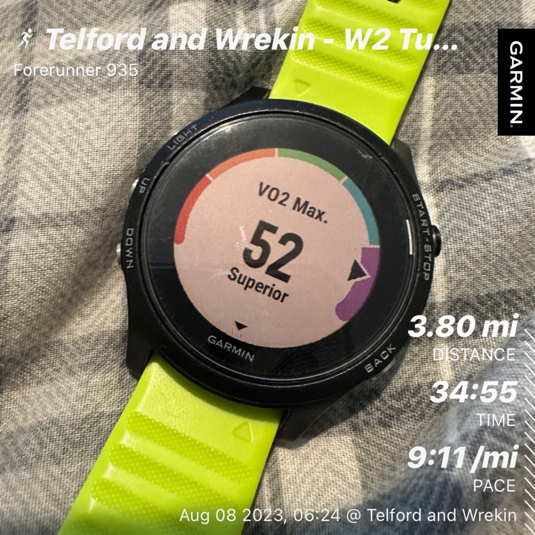 GimoRuns's tweet image. Week 2 of Project Valencia kicks off with a 3.8mike easy run ran at my MAF heart rate. And a new VO2max score pops up of 52! 
Good way to start the day #valenciahalf #mafmethod