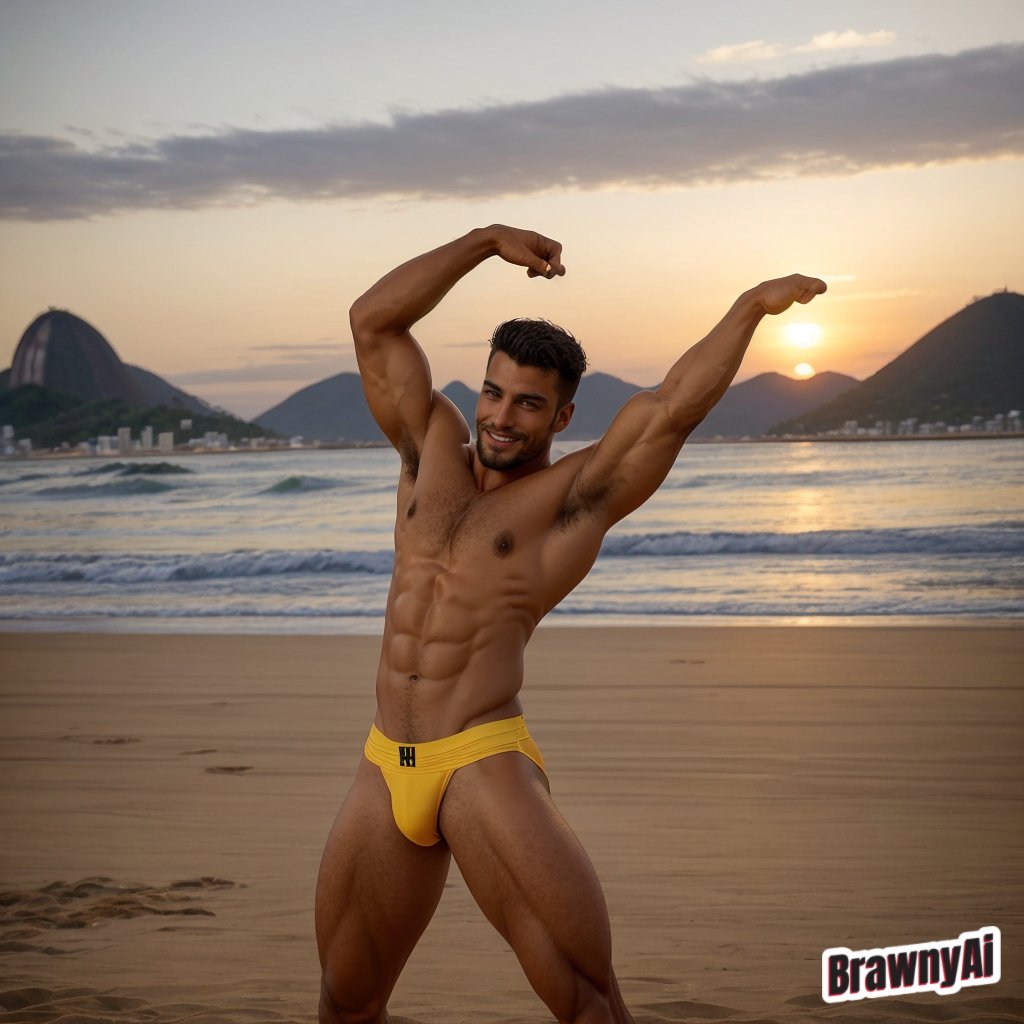 BrawnyAi's tweet photo. 🌅💦 It's Tuesday dawn, and our jock is warming up for the day with some early-morning workout. Fun fact: Studies show that morning exercise improves focus and mental abilities all day long! 🧠💥#BrawnyAi #jocks #hunks #jockstraps #TuesdayToneUp #FitStart https://t.co/p2ZuOWy9qL