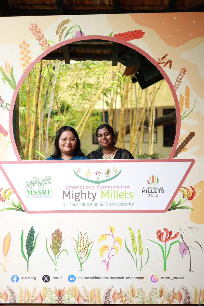 mssrf's tweet photo. 📸Capture memories at the #MSSRF_Conf2023 #SelfiePoint!!!
Strike a pose, snap a #selfie & share your experience with us!!! Can't wait to see your smiling faces😊
#MightyMillets #IYM2023
@doctorsoumya @MilletsOdisha @MilletsNews @IYM2023 https://t.co/KfZMBMKLW5