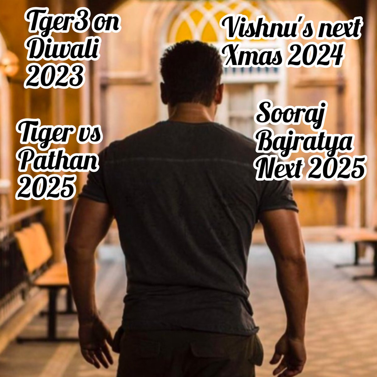 #SalmanKhan 3.0 leading Looking at his lineup pure mass stuff, king of the box office is back 🔥