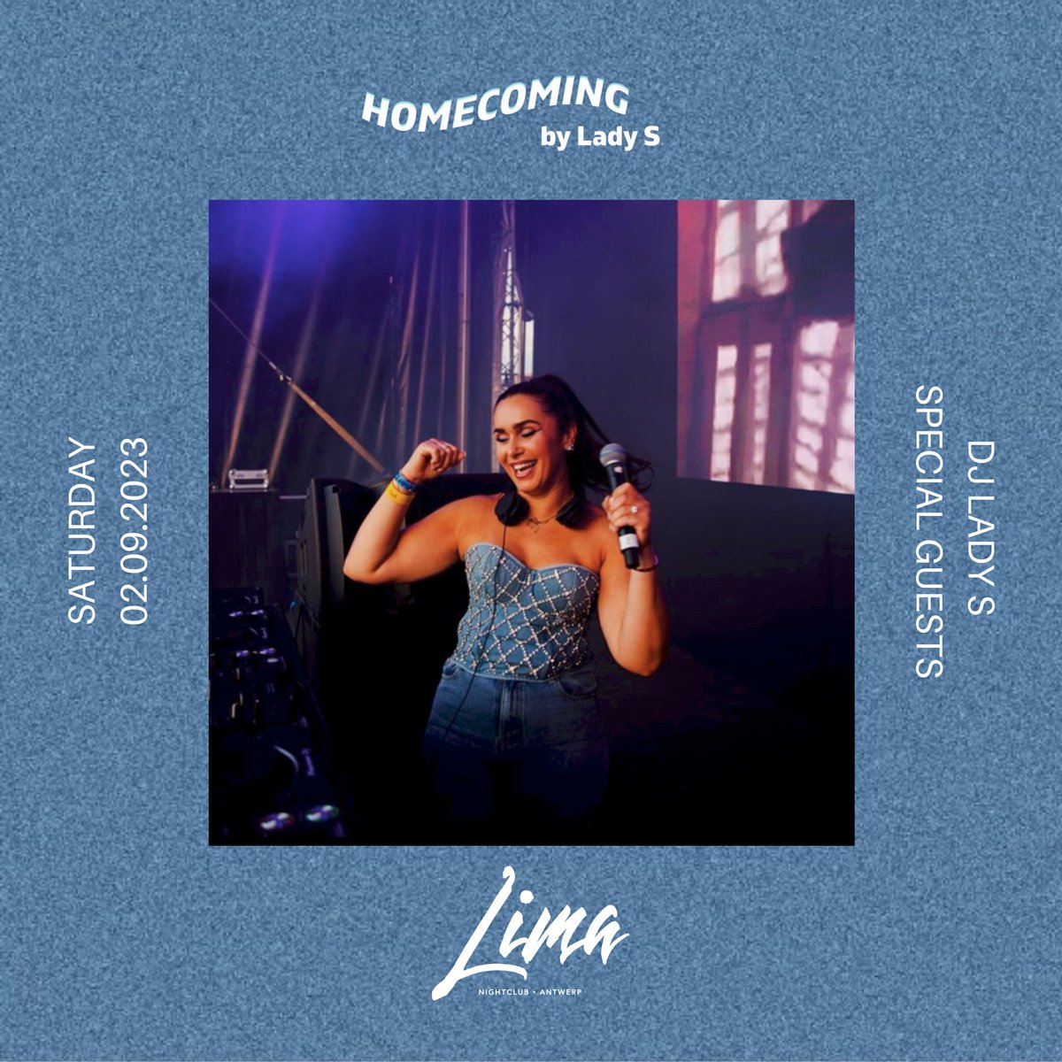 Little PSA that <a href="/DJLadyS/">DJ Lady S</a> &amp; me are back at it again with #HomeComingByLadyS 💙 come say hi! SEPTEMBER 2ND at Club Lima. 💙 Get your tickets HERE : shop.eventix.io/0d33bcd0-ea9c-…)