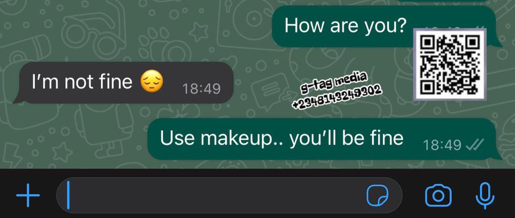 adegotyou's tweet photo. Funny WhatsApp Memes with Adey😂😭💔 (part 2)

A THREAD 🧵 https://t.co/Dm8QyIm2z4