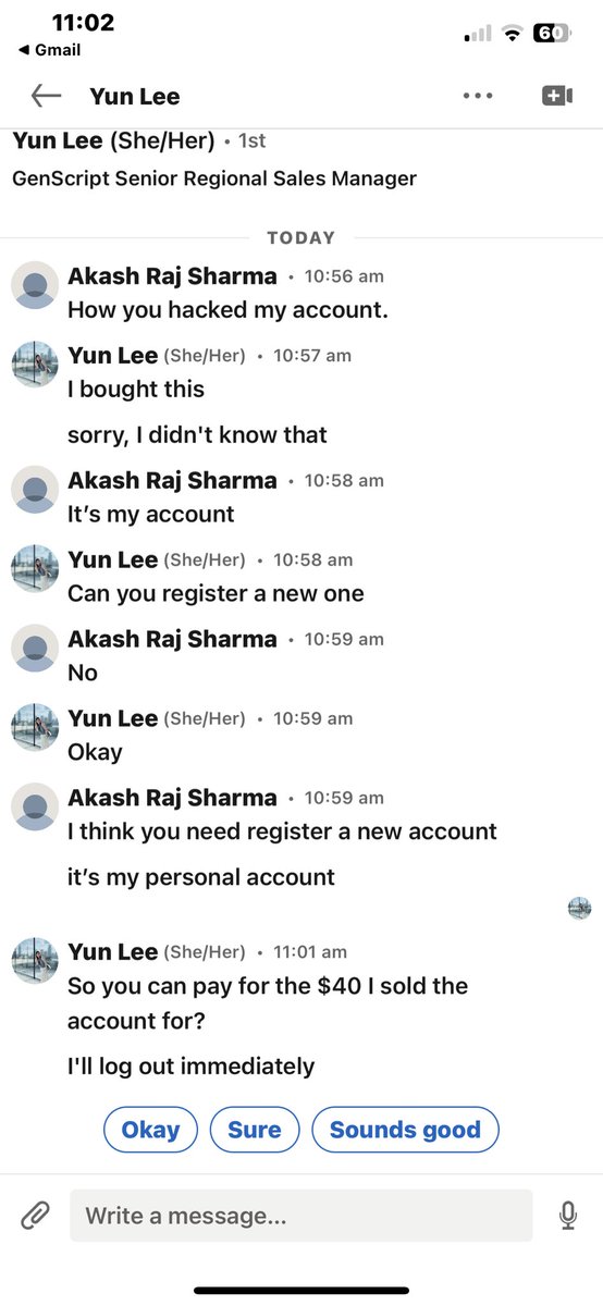 mrskyhopper's tweet image. @LinkedInHelp @LinkedIn @LinkedInIndia 
Someone has hacked my account.
and asking for money 💰 
and no response from  @LinkedInHelp 

#LinkedinHack