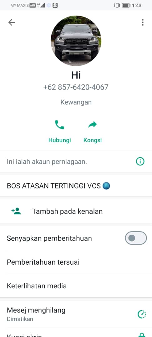 sabrie2022's tweet photo. Ini no telefon &amp; whatsapp boss besar scammer https://t.co/T9jEqrHdqG