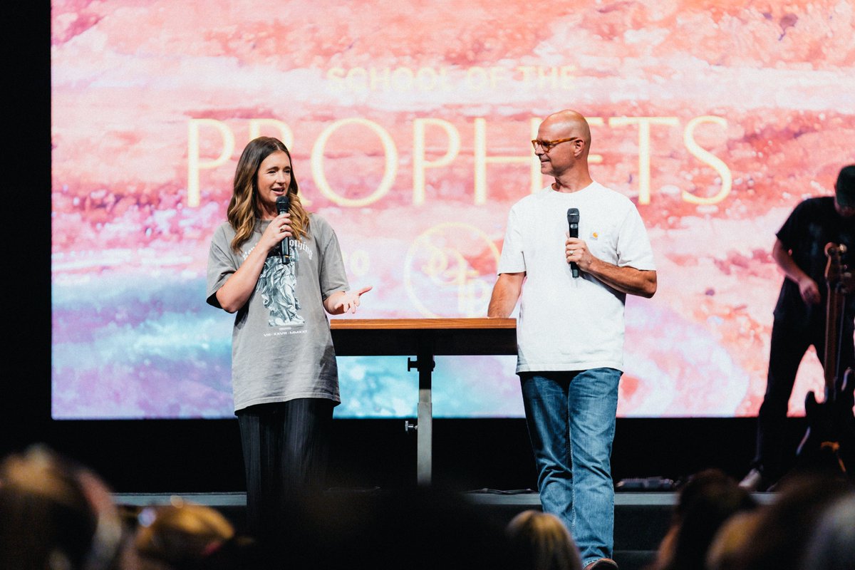 kvministries's tweet photo. School of the Prophets 2023 day one is here! This is a record year — we’ve had over 1,000 students join us online and in-person in pursuit of one thing- God’s voice.

Heaven leaned in ready to release authority, anointing and fresh encounters as prophets and prophetic people from all over the globe swept into the room and joined online expectant for what this week would hold.

I am excited to see all that unfolds this week — it is always a powerful time and encourage you to follow along on socials for a glimpse into what God is doing in the hearts of His students. You will be inspired as you witness what is released on the earth and encouraged as those that attend are deployed to take what they learn and bring fresh revelation to every sphere of influence; ushering in Kingdom solutions and cultural change.