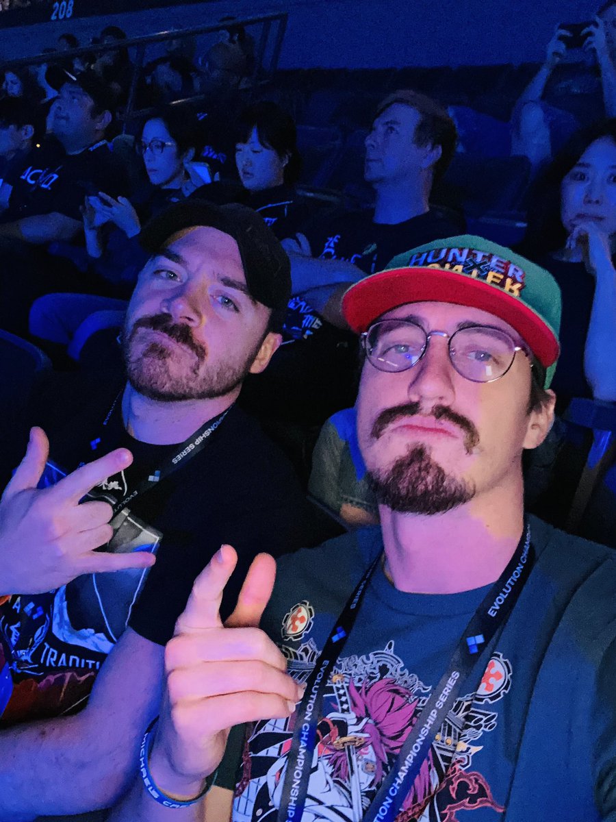 RanseGaleII's tweet photo. Had NO service during EVO, but I’m home now and can’t wait to make videos all about the experience! Huge congrats to @KazunkaiXa for winning DNF, thanks to @XiePlus for letting me live my dream of commentating at EVO, and I had so much fun with @carltonrryker @h__sake and more! https://t.co/FZsricsd77