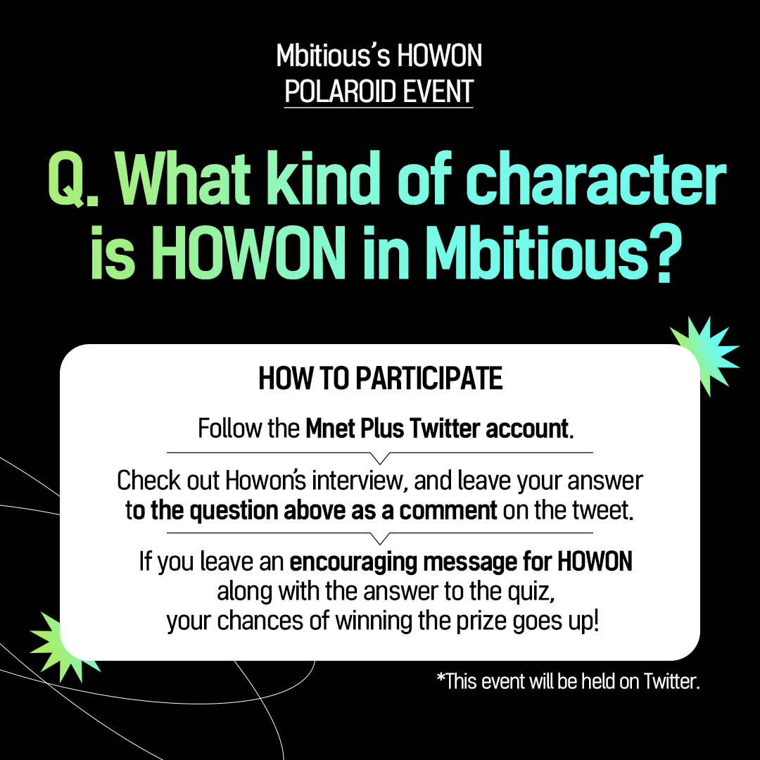 mnetplus's tweet photo. [#MnetPlus] Plus Magazine Interview | #Mbitious #호원

📢EVENT
@mnetplus 팔로우 후 답글로 퀴즈 정답을 맞춰주세요!
추첨을 통해 1분께 호원의 사인 폴라로이드를 보내 드려요(~8/14)
친구도 태그하면 당첨확률UP💕

HINT▶ https://t.co/sVGMSfsWbR

#엠넷플러스 #플러스매거진 #PlusMagazine https://t.co/ePIeVk5Fkf