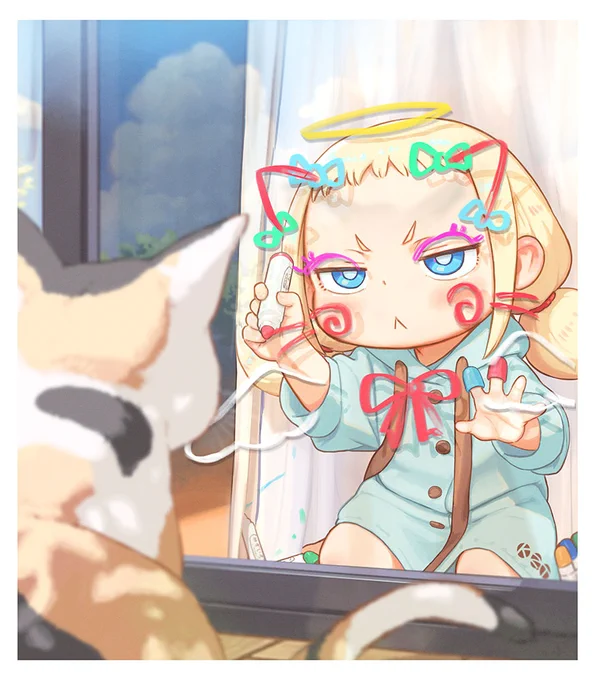 猫とようじょ #世界猫の日