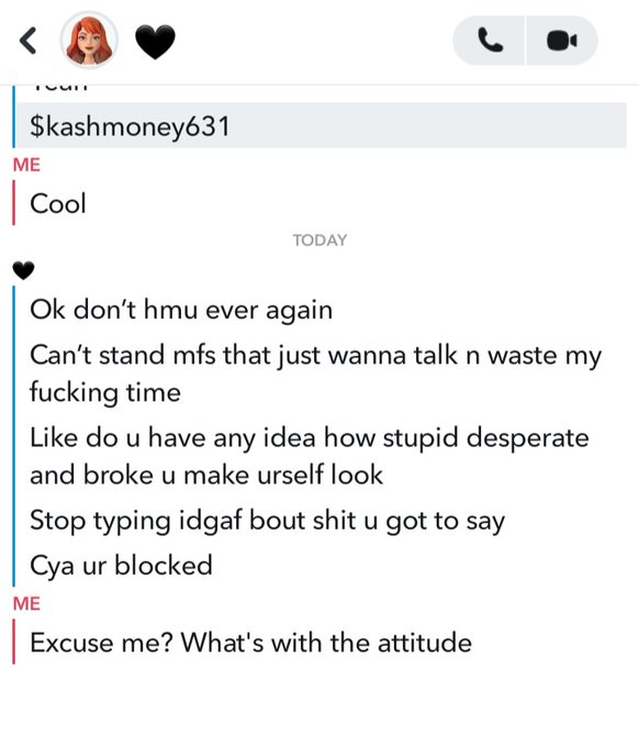 Seriously, some people on snapchat need to grow up. First she was laughing at one of my stories, then<a href="/tag/xhamster"class="tags"><span>#xhamster</span></a>
