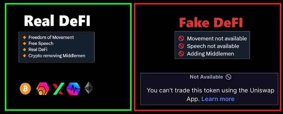 @HEX_TAngent <a href="/Trustpilot/">Trustpilot</a> Mine got deleted too.

<a href="/Trustpilot/">Trustpilot</a> stop supporting Fake DeFi.

We have legitimate reviews of Uniswap.