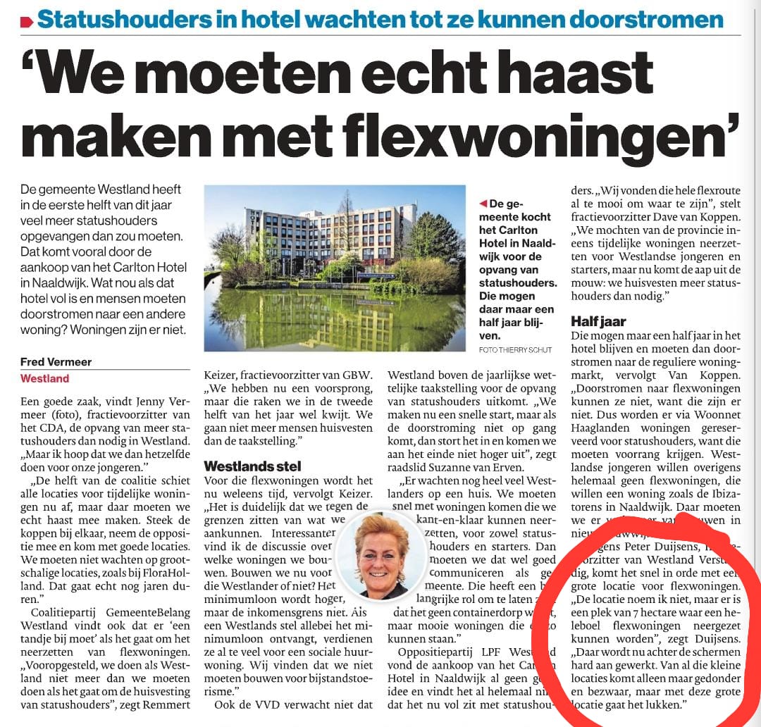 LPFWestland's tweet photo. Bijzonder artikel weer in @ADWestland vandaag over de waardeloze #Flexroute.
"Locatie noem ik niet" zegt Duijsens en " het gaat zeker lukken". dat voor een partij die zegt transparant te zijn en niet van achterkamertjes is.. Pffff.......
Coalitiebreed afgetikt dus 🤧
#wldebat https://t.co/gDgbZfuOyX
