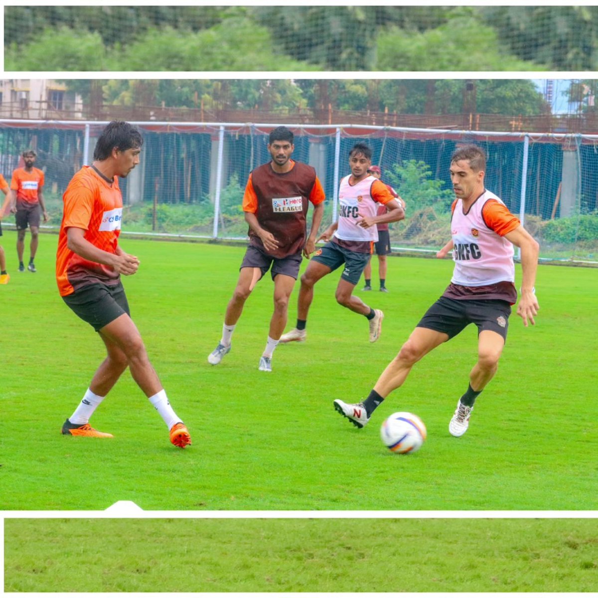 GokulamKeralaFC's tweet photo. 🔥Countdown to the Durand Cup begins! GKFC training in Kolkata is in full swing. 💪 The team is geared up and ready to take on Air Force FT! 🏆 

#DurandCup #GKFC #TrainingModeOn  #malabarians https://t.co/YoVTsNpniC