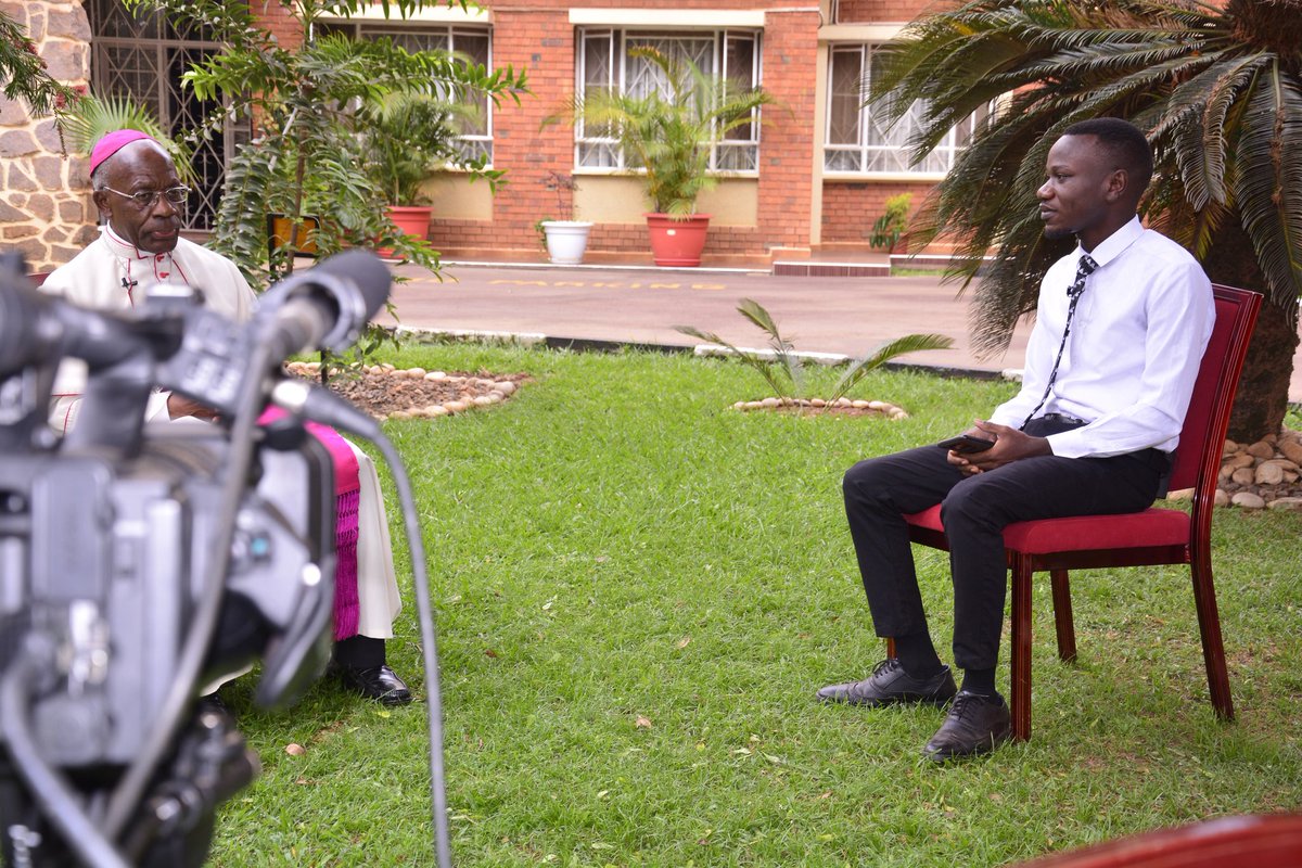 victornevohkhaz's tweet photo. Just held a one on one interview with HE Archbishop Augustine Kasujja First African Pope Nuncio on a number of issues. Catch the interview this Wednesday on @ugcatholics at 8pm.   #UCOUpdates https://t.co/Hu5XBLF3v2