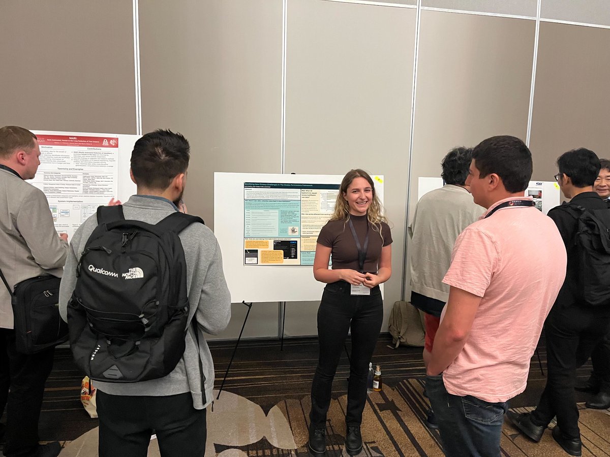 drvotipka's tweet photo. Outstanding poster presentations by @sarahradway and Kathy Quintanilla last night at the #soups2023 poster session. #tsplab @TuftsCS https://t.co/F1U5q4Dqwr