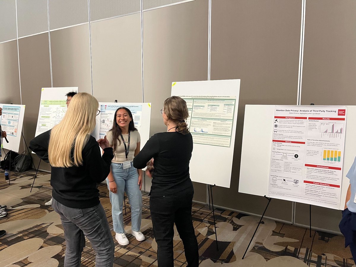 drvotipka's tweet photo. Outstanding poster presentations by @sarahradway and Kathy Quintanilla last night at the #soups2023 poster session. #tsplab @TuftsCS https://t.co/F1U5q4Dqwr