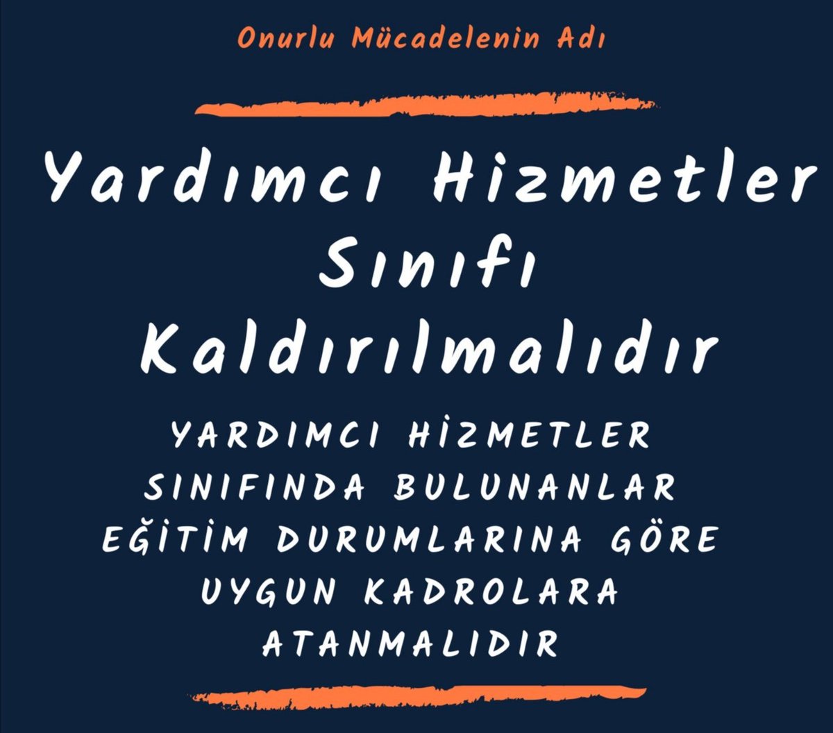 4cbli's tweet photo. Yardımcı hizmetler sınıfı çalışanları olarak, eğitim durumlarımıza göre statü değişikliği talep ediyoruz.
#YardımcıHizmetlerSınıfı

@RTErdogan
@dbdevletbahceli
@isikhanvedat
@mustafaelitas
@ErbakanFatih
@_cevdetyilmaz
@_aliyalcin_
@OnderKahveci @HBTONBUL @TurkesGuney https://t.co/ZtXxKMph1S