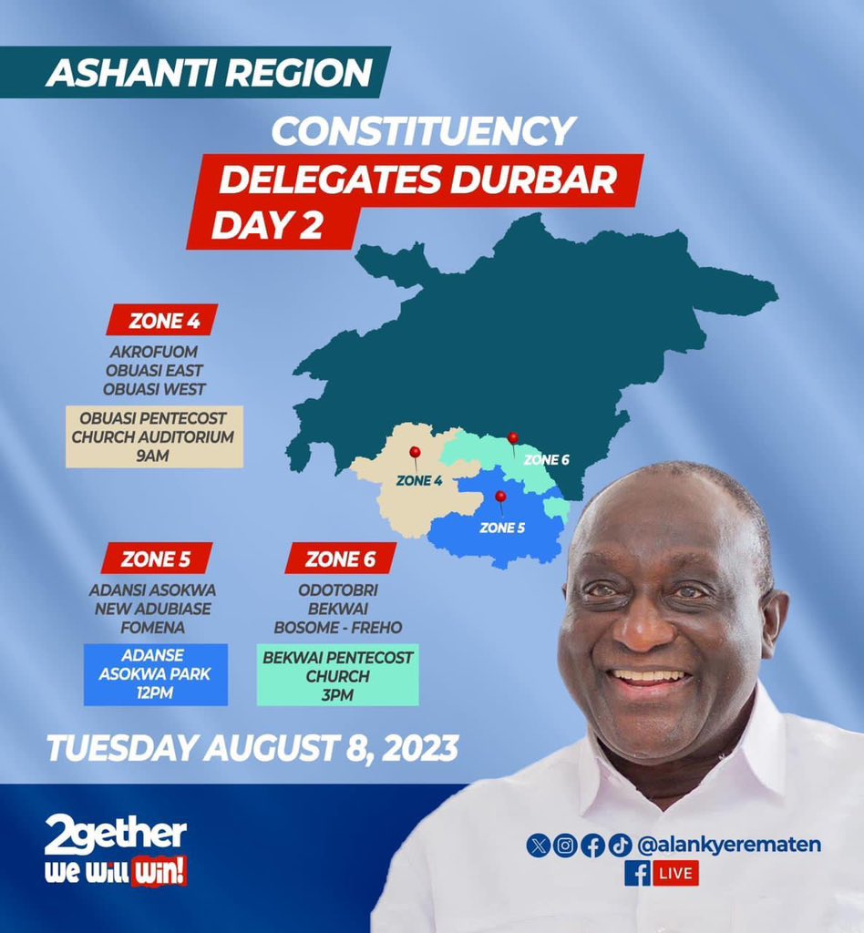 kakra19's tweet photo. Day 2 of the Delegates Durbar in Ashanti Region

#AlanCash
#AlanKyerematen
#CashIsComing
#AllForAlan
#AlanForAll
#AFA https://t.co/07PLI4OZCq