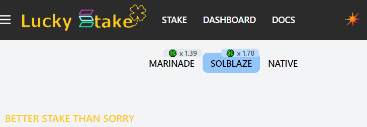 LuckyStake tweet media