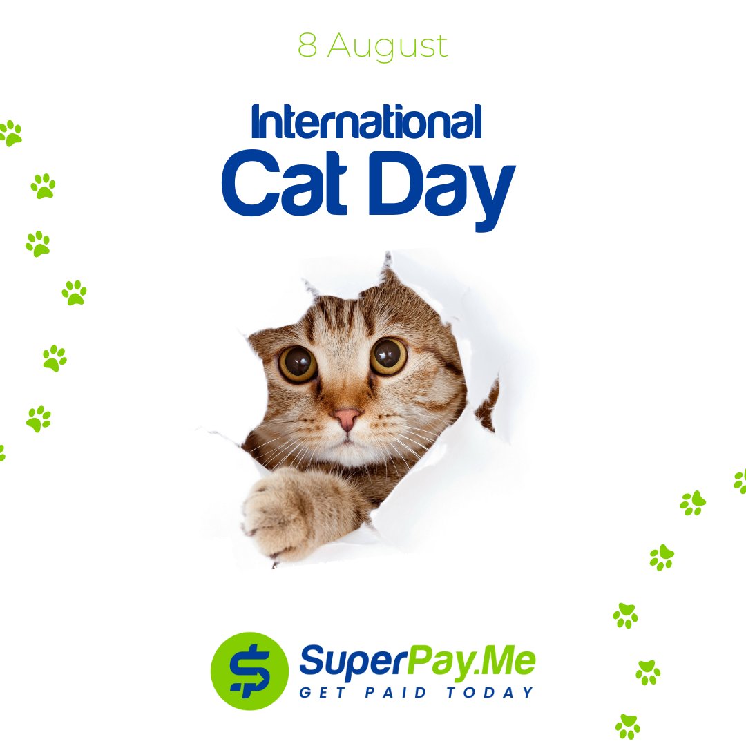 superpayme's tweet photo. Happy International Cat Day to all feline lovers out there! 😺 

Let's turn this page into a 'Purr-adise'... Share your fur-baby's snaps in the comments below. 

Let's brighten up everyone's day! 

#CatDayCelebrations #PawsomeMoments https://t.co/WtFWdNazWU