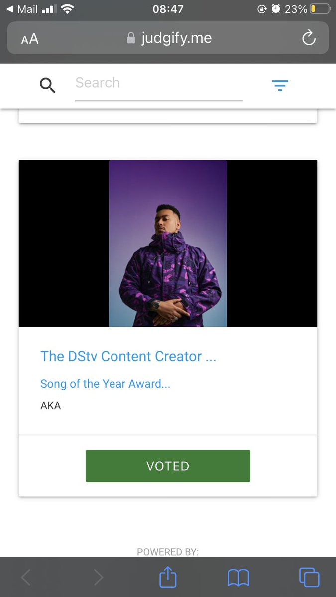 Hey MEGACY, please don’t forget to vote for AKA at the #DSTVContentCreatorAwards. Please share your voting screenshots using #AKADCCAVotathon contentcreatorawards.co.za Ⓜ️💜🙏🏾