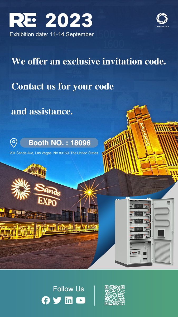 QTrewado's tweet photo. See you, everyone, in RE+, Las Vegas!! 🎉

🗓️ Mark your Calendars: September 11-14th
🎯 Booth No. 18096
📍 Location: 201 Sands Ave, Las Vegas, NY 89169, United States 🇺🇸

 #renewablepower #renewableenergy #solar #solarsystem #solarenergy #solarpower #usa📷 #lasvegas #lasvegaslife https://t.co/HuQ1YDIDHp