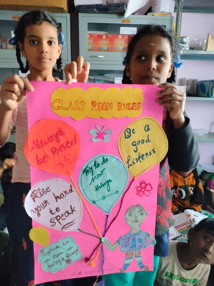 oblfngo's tweet image. Effective teacher training pays off! Community teachers and students collaboratively set personalized classroom rules, shaping a vibrant learning environment. 🎒

 #TeacherTraining #ClassroomRules #Collaboration