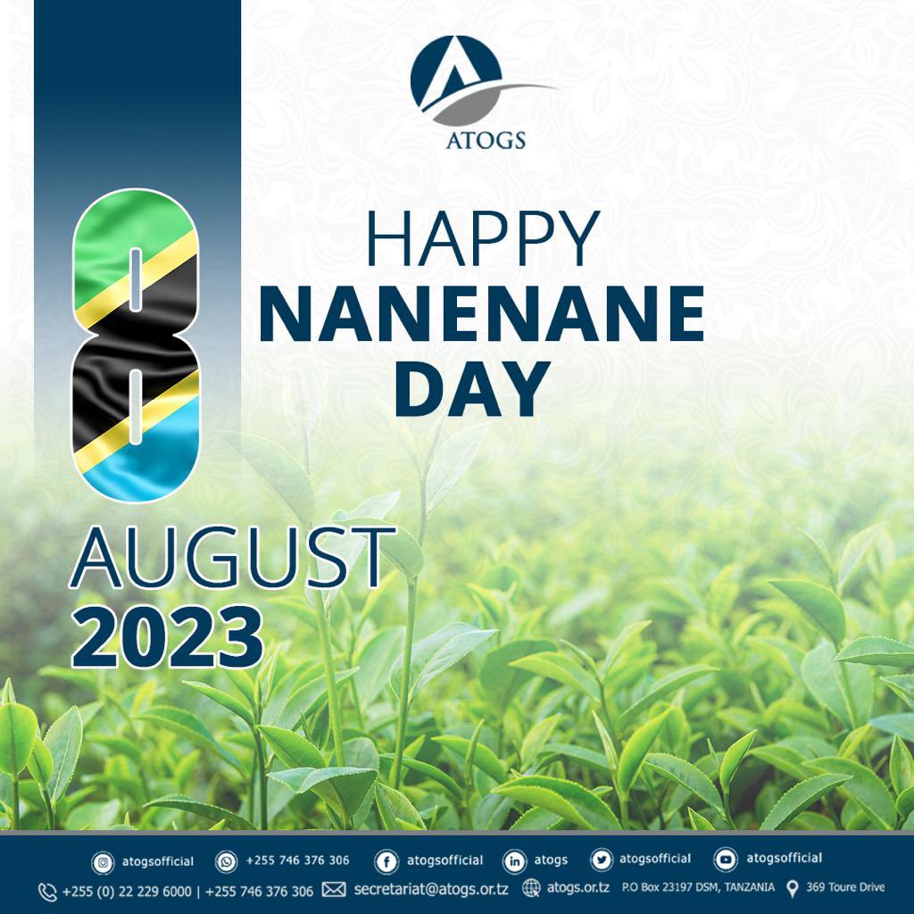 I would like to wish my fellow Tanzanians a Happy NaneNane Day.