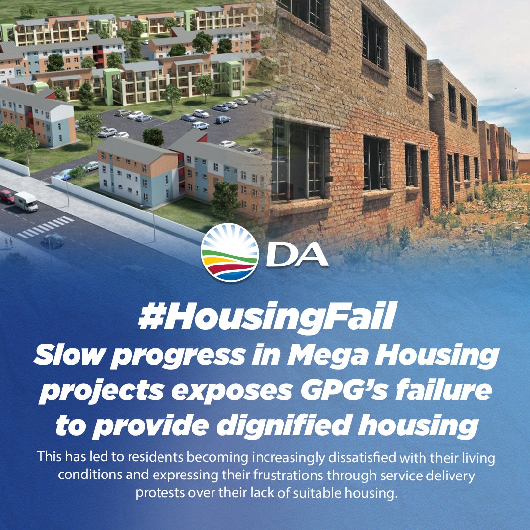 DA_GPL's tweet photo. 🏘️🛑 #HousingFail #DignifiedLiving
Gauteng residents were forced to endure undignified, unsanitary housing due to the failure of the Department of Human Settlements. #VoteForChange #DA_GPL @MervynCirota
Read more: https://t.co/WC2Mt24A4v https://t.co/Ja7X4yWpP2