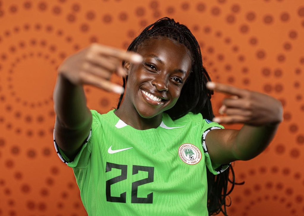 nigeriantribune's tweet photo. Michelle Alozie: Meet Super Falcons Defender Winning Hearts

Nigeria's Michelle Alozie became a social media sensation after her photos were all over Twitter amid the ongoing FIFA Women's World Cup jointly hosted by Australia and New Zealand.

Full Story: https://t.co/BgyxgkYhsi https://t.co/cGh4d6h6Pv