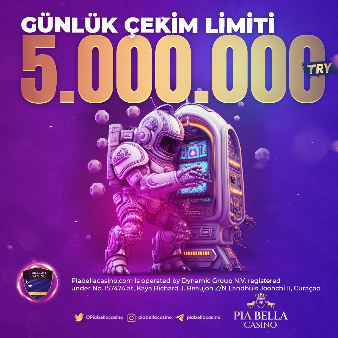 SocialPBella's tweet photo. 💎  PiaBellaCasino 💎

💰 Günlük 5.000.000 Çekim Limiti #PiaBellaCasino' da 

❗️ Sınırlarını Zorla Bahis Keyfini Yarıda Bırakma ! 

🔎Detaylar https://t.co/ll3hBr2G6L Adresinde.

📎BetConstruct Alt Yapısının Lisanslı En Güvenilir Bahis ve Casino Sitesi 

#PiaBellaCasino https://t.co/YFVeBklleD
