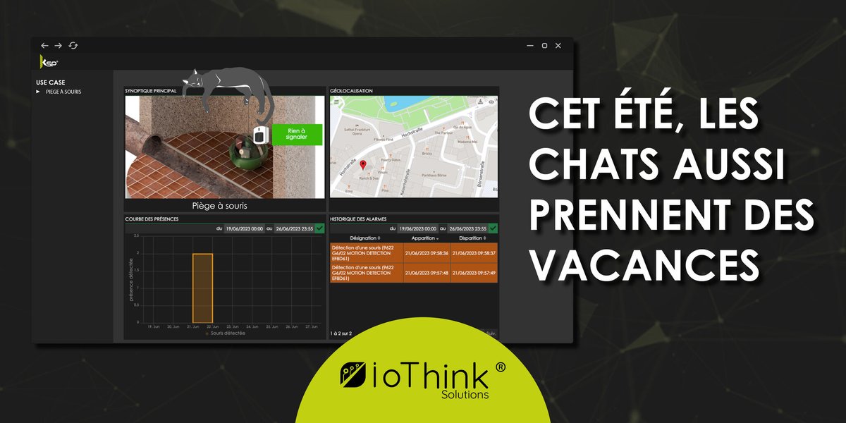 🐱 En cette journée internationale du chat, IoThink les met à l’honneur !

Ou plus exactement, Kheiron leur offre un repos bien mérité. 

Découvrez la surveillance anti-nuisibles intelligente

Contactez-nous afin de planifier une démo gratuite : bit.ly/45hpNsG