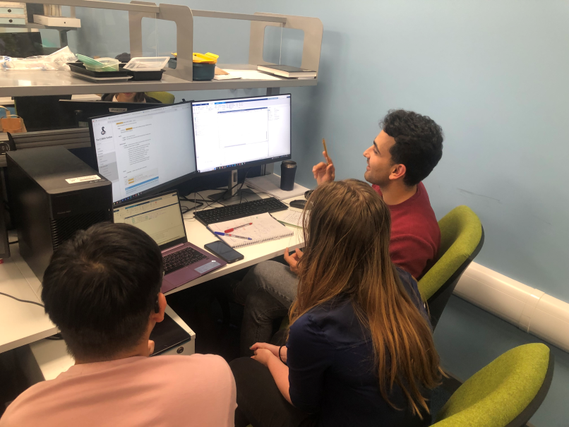Alexander Darlington (@apsduk) on Twitter photo Great to have a visit from <a href="/warwickigem/">Warwick iGEM</a> today and hear about their progress. Here's @Mohammadkhlgh working with Amelia and Adrian to troubleshoot their <a href="/TheCOBRAToolbox/">The COBRA Toolbox</a> analysis! Watch this space! Great to have a visit from <a href="/warwickigem/">Warwick iGEM</a> today and hear about their progress. Here's @Mohammadkhlgh working with Amelia and Adrian to troubleshoot their <a href="/TheCOBRAToolbox/">The COBRA Toolbox</a> analysis! Watch this space!