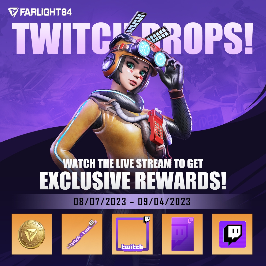 [Farlight 84] Twitch Drops have started!
Click the link to participate, and you may get generous rewards!
Link: twitch-farlight84.farlightgames.com