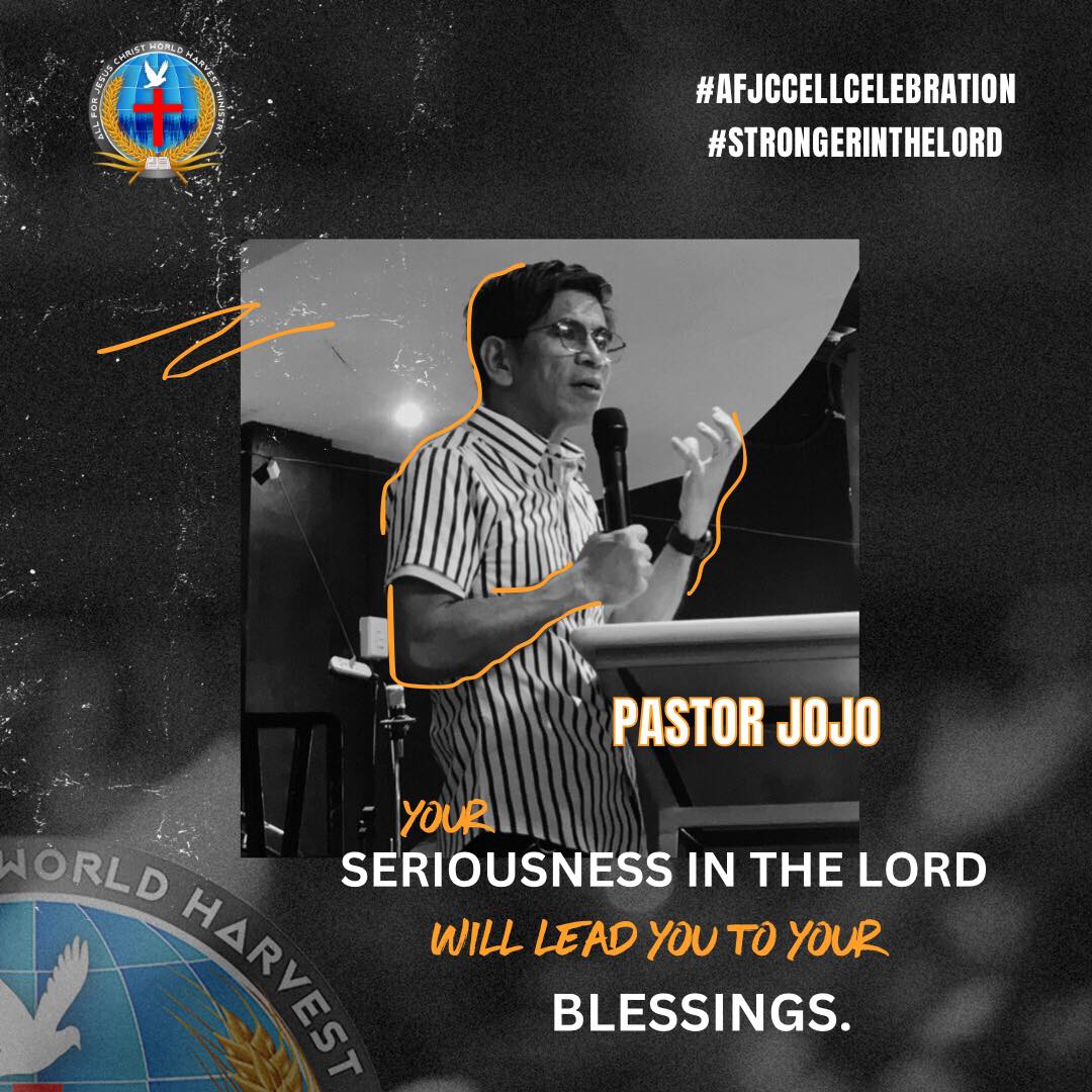 officialchm_'s tweet photo. STRONGER IN THE LORD

Your seriousness in the Lord will lead you to your blessings.

Everything you do in the Lord is not in vain. Have the intentionality to work for Him with seriousness and surely, He will never forget your works for Him.

Happy serving with God!
#SCCwithAFJC https://t.co/9c2zDTxCvZ