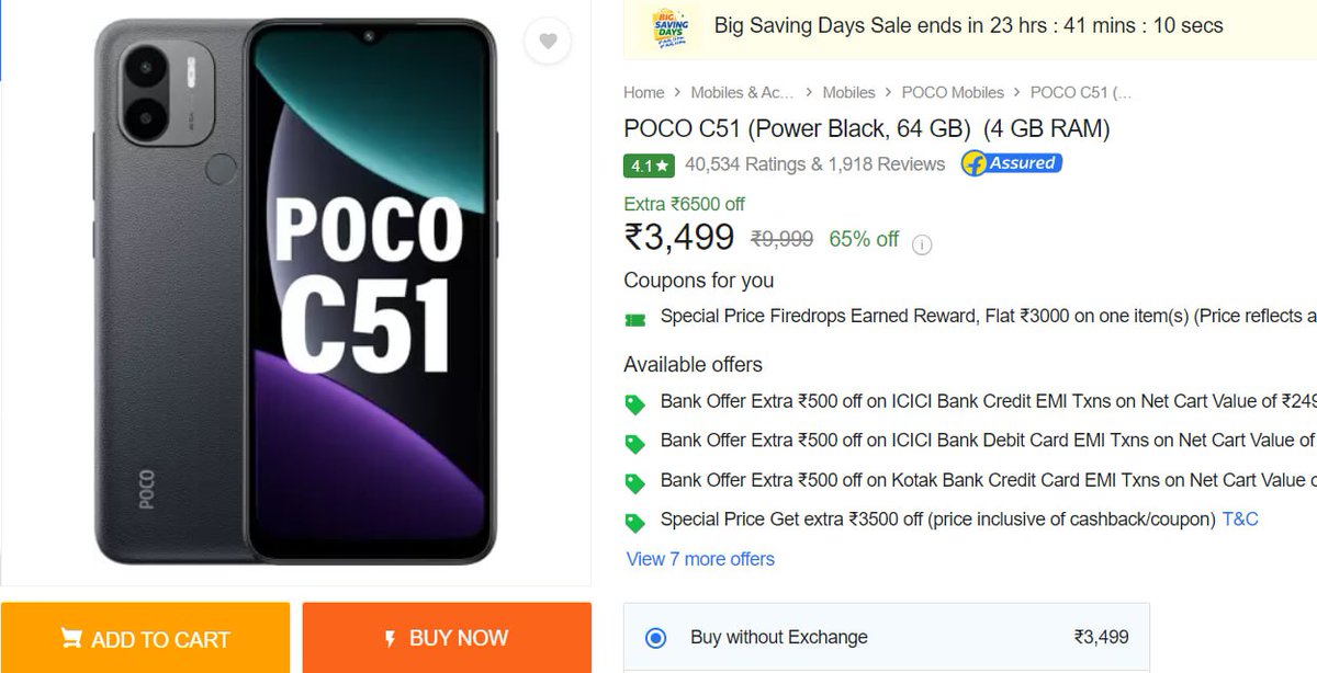 makemoney_404's tweet photo. lootGet ₹1500/3000 Off on Poco Phone Flipkart Firedrops! 
Steps: 
Open Flipkart App » Go to Categories » Firedrops. 
Complete 3 Easy Poco Tasks. 
Claim to Avail ₹1500 Off. 
Phones at Loot Price After Rewards : 
https://t.co/5ugYmiXh7Q 
https://t.co/gX1kizeiOd https://t.co/w8lCFafmY6