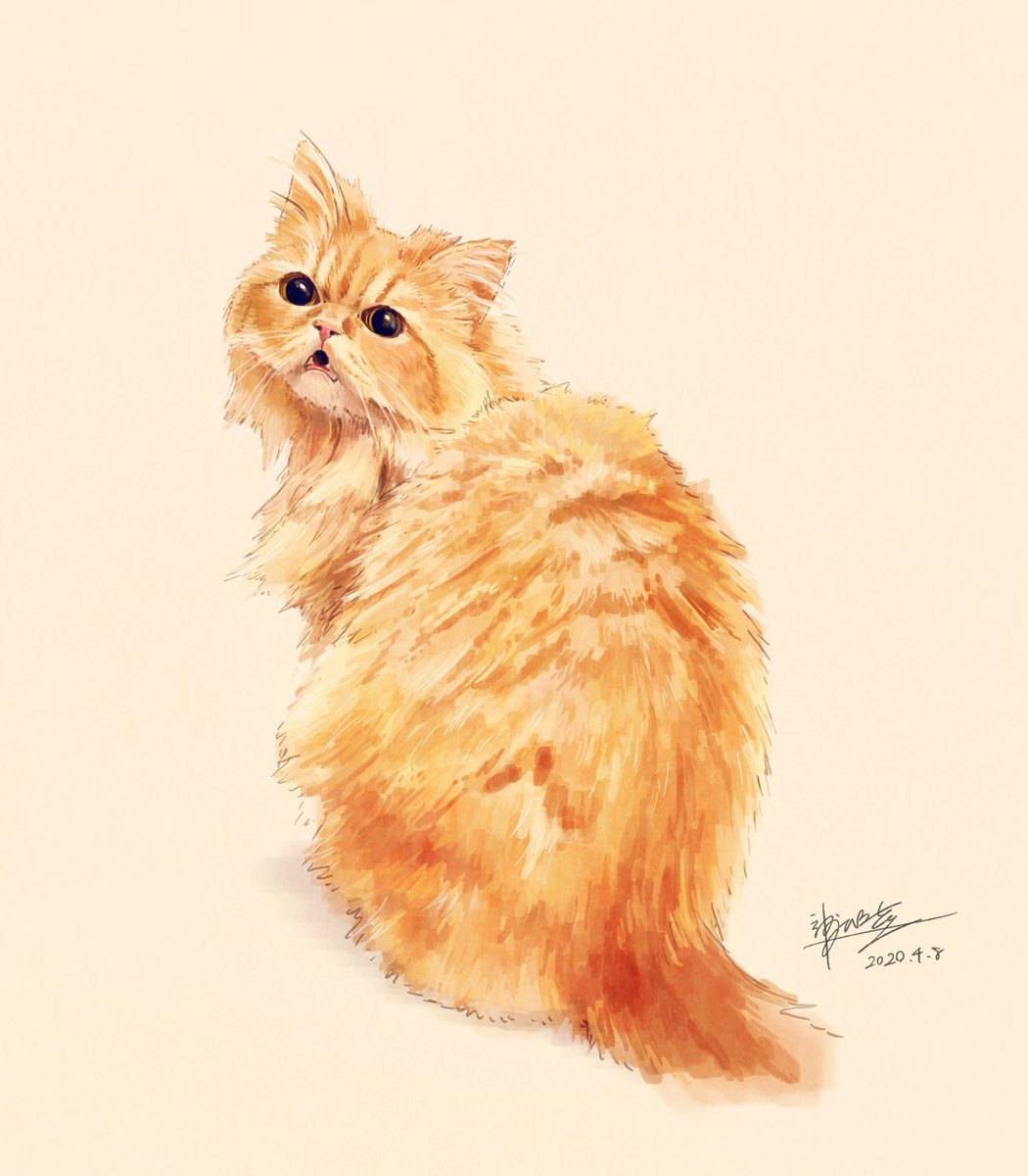 「#世界猫の日 すべてのお猫さまに幸あれぇ!!!」|神永睦のイラスト