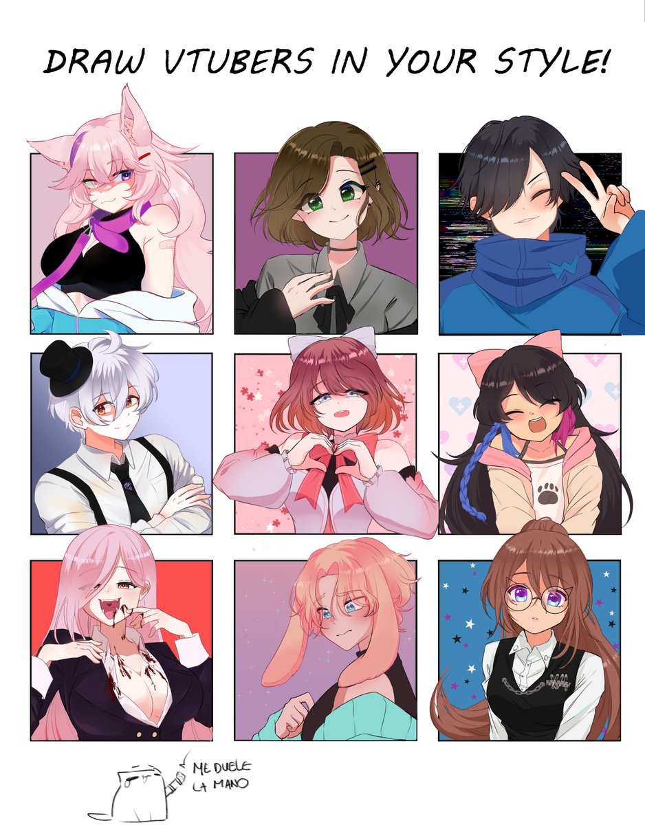 nozomi_hajime's tweet photo. DRAW VTUBERS IN MY STYLE!!✨✨ 
#Vtubers #vtuberart #VTLatam https://t.co/25YJp2cf6v