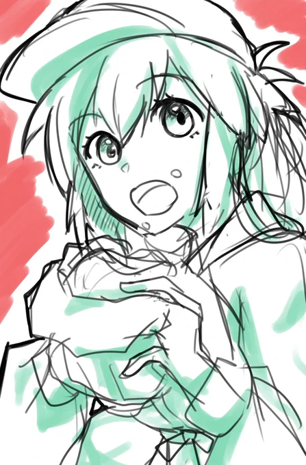 水着キャストリア落書き #FGO