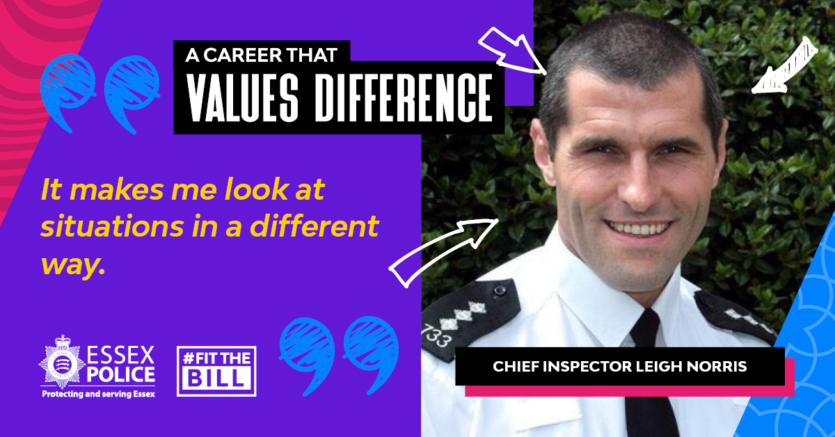 EssexPoliceUK's tweet photo. Call our team today on 01245 452234 to find out more about the wide range of roles we have and how you could start your journey with us.
Read more about Chief Inspector Leigh Norris’ career and what it's like to work for Essex Police: https://t.co/5NOHCSssxv
#FitTheBill https://t.co/i88Fqn7sWR