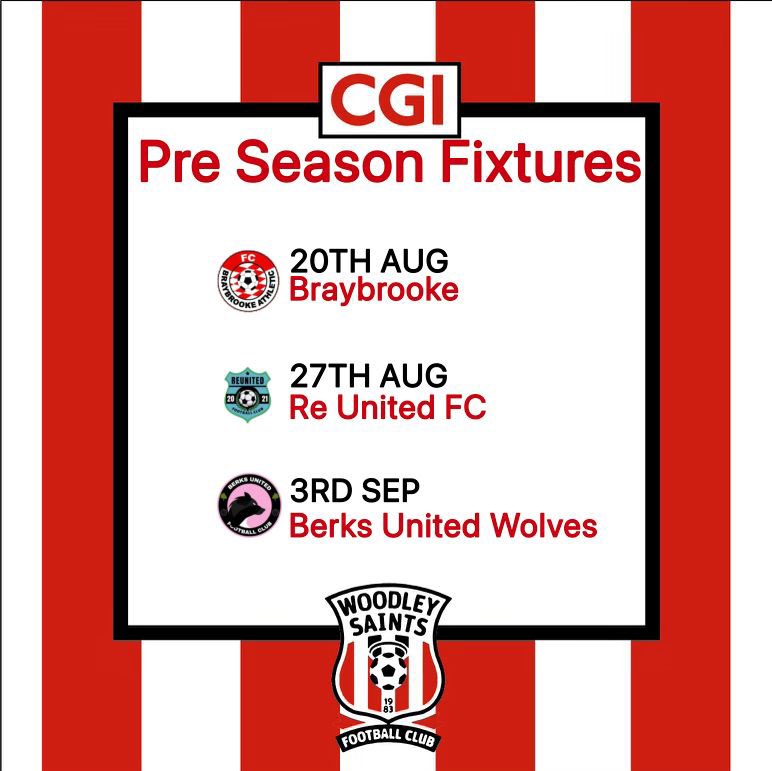 That time of the year again! Pre Season games right round the corner. A Few weeks of training now getting ready for a series of friendlies. Some tough opposition should lead to a few very good games. #UpTheSaints