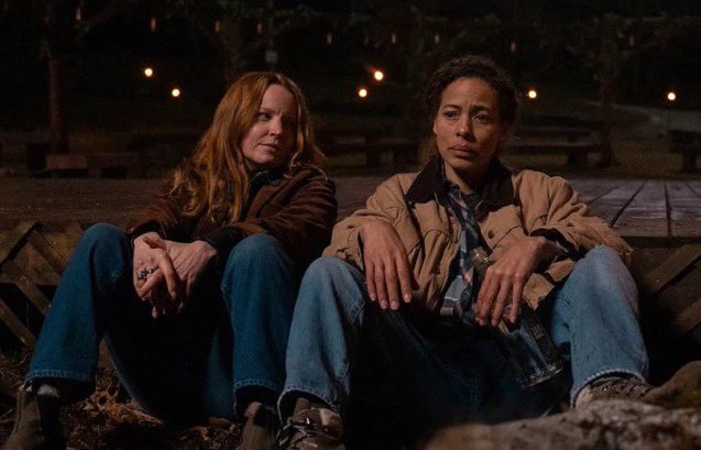 minmixtape's tweet photo. two lesbians sitting by the fire drinking and one of them is definitely gonna die probably. undefeated 2 for 2 peak cinema thank you yellowjackets and bly manor https://t.co/OOIvhoUO73