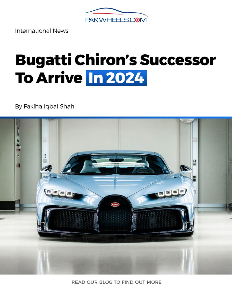 PakWheels's tweet photo. Bugatti, the epitome of automotive excellence, is about to embark on a new chapter.
Read More: https://t.co/dZpqQj0uU8
#PakWheels #PWBlog #Bugatti #Chirons #Cars https://t.co/EGg64gHaPE